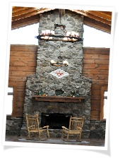 Indoor and Outdoor fireplaces.